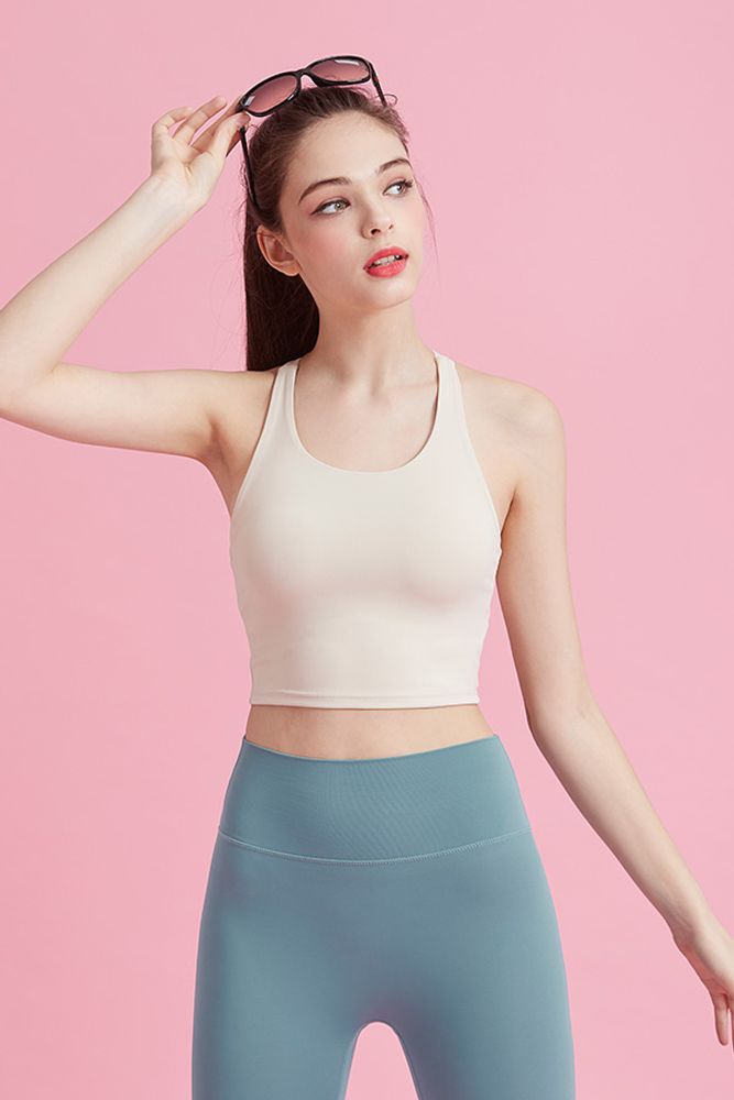 [Ultimate] CLWT4029 Fresh All Day Bra Top Cream Bubble, Gym wear,Tank Top, yoga top, Jogging Clothes, yoga bra, Fashion Sportswear, Casual tops For Women _ Made in KOREA